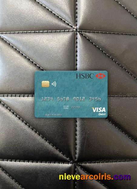 Egypt HSBC Bank visa debit card photolook